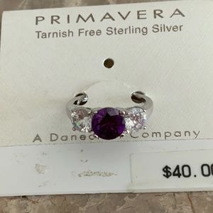 PRIMAVERA Sterling Silver Ring Size 8